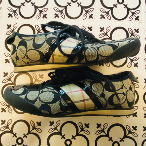 Coach Shoes - Coach Paxton Monogram Logo Sneakers